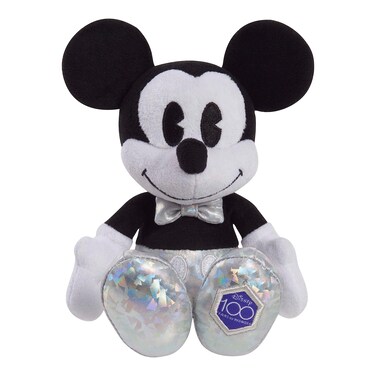 Disney100 Years of Wonder Mickey Mouse Small Plush Stuffed Animal, Kids Toys for Ages 2 Up by Just Play