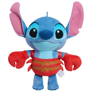 Just Play Disney100 Years of Wonder Stitch as Sebastian Large Plush Stuffed Animal, 14-inch Stuffed Animal, Kids Toys for Ages 2 Up