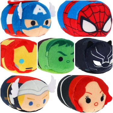 Just Play Mini Tsum Tsum - Marvelous Avengers 2.5" Plush, Set of 3, Random Characters