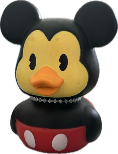 Just Play Characters, Mickey The Black Mouse 2.5" Rubber Duck