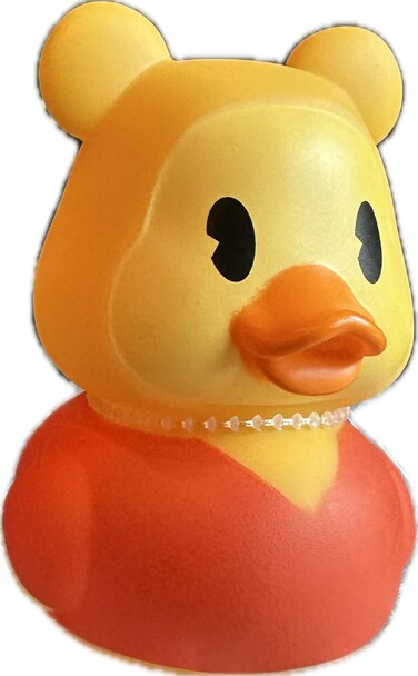 Just Play Rubber Ducks - Winnie The Bear, 3" Bath Toy