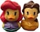 Just Play Rubber Ducks - Disney's Duckalooz, Ariel and Belle, 2.5" Bath Tub Toys for Kids