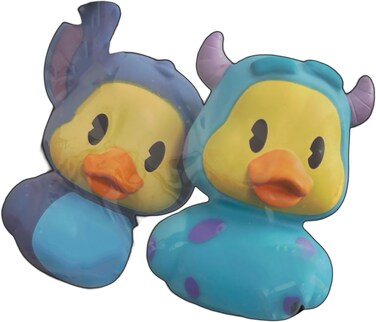 Just Play Rubber Ducks - Duckalooz, Stich and Sully, Bath Toys
