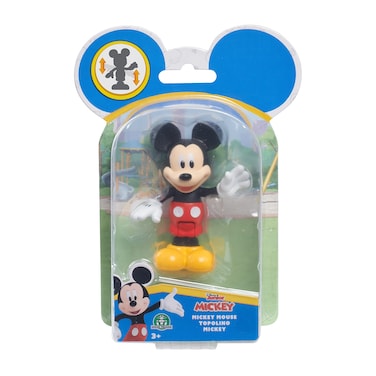 Just Play 38771 Disney Junior Mouse Movable Collectible Figure, 1 Pack, Classic Mickey 5 cm, from 3 Years, Multicoloured