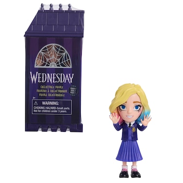 Just Play Wednesday Small 4-inch Collectible Stylized Figure, Series 1, Enid, Blind Box Surprise Figurine, Kids Toys for Ages 3 Up