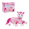 Just Play Unicorn Surprise 14-inch Licorice Stuffed Animal with Unicorn Babies, Star Pattern, Kids Toys for Ages 3 Up