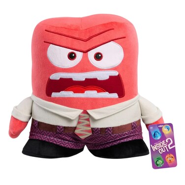 Just Play for Inside Out 2 Large Plush Characters   Anger   Joy   Sadness   Anxiety   Embarrassment (Anger)