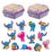 Just Play Stitch Blind Mini Figures 2-Pack, 2-inch Collectible Figurines and 2 Reusable Burger Boxes, Kids Toys for Ages 3 Up