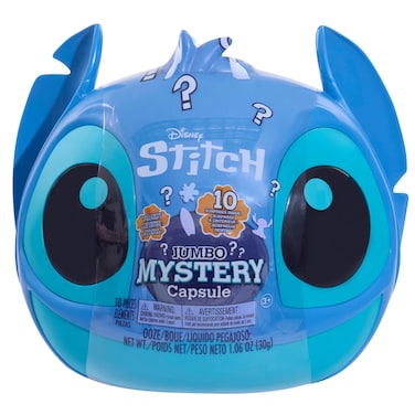 Just Play Disney Stitch Jumbo Mystery Capsule, 9 inch Figure, Surprise Outfits, Alien, Kids Toys for Ages 3 Up