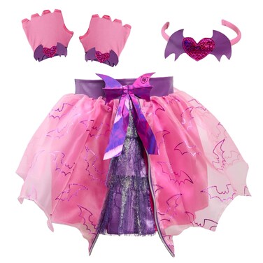 Monster High Draculaura Fashion Tutu Set Amazon Exclusive, 3-Pieces, 4-6X, Dress Up and Pretend Play, Pink, Kids Toys for Ages 6 Up by Just Play