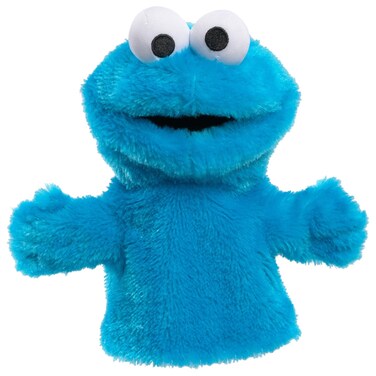 Just Play Sesame Street Cookie Monster 9-inch Hand Puppet, Preschool Pretend Play, Kids Toys for Ages 18 Month