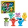 Just Play Sesame Street Neighborhood Friends, 6-Piece Poseable Figurines, Officially Licensed Kids Toys for Ages 2 Up