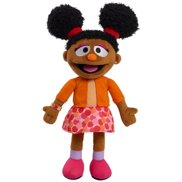 Sesame Street 14-inch Love My Hair Gabrielle Interactive Plush Toy with Music and Phrases, Kids Toys for Ages 18 Month by Just Play