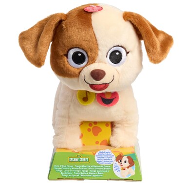 Just Play Sesame Street Walk &amp; Wag Tango 8 Inch Plush, Sustainable Stuffed Animal, Soft Plushie, Kids Toys for Ages 18 Month