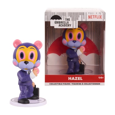 The Umbrella Academy Stylized Collectible Figure, Hazel, Figure Stands 3-inches Tall, Kids Toys for Ages 14 Up by Just Play