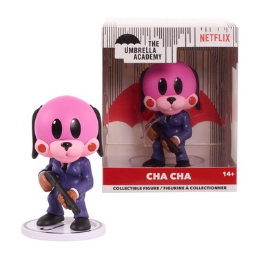 The Umbrella Academy Stylized Collectible Figure, Cha Cha, Figure Stands 3-inches Tall, Kids Toys for Ages 14 Up by Just Play