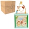 Disney Wooden Toys Lion King Large Activity Cube, Shape Sorting and Maze Puzzle, Learning and Education, Kids Toys for Ages 12 Month by Just Play