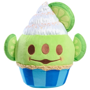 Just Play Disney Munchlings Squeeze-A-Munch Large Key Lime Scented Cupcake with Graham Cracker Crumble Alien 10-inch Plush, Kids Toys for Ages 0