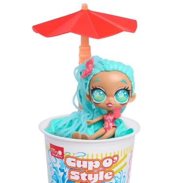 Just Play Collectible Made 2 Order Cup O' Style, 4" Small Doll and Accessories, 10 Pieces; Toys for Kids Ages 3+