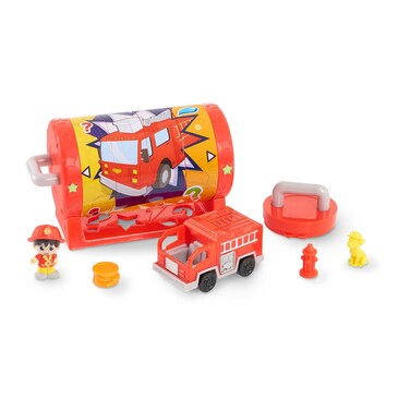 Just Play Ryan's Mystery Playdate Picture Puzzle Box, Firefighter Ryan, Includes One Ryan Figure, Vehicle, and 3 Hint Accessories, Kids Toys for Ages 3 Up