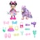 Just Play Disney Junior Minnie Mouse Groom &amp; Glam Pony Set, 21-Piece Doll and Accessories Set, Kids Toys for Ages 3 Up