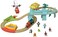 Thomas &amp; Friends Wood Big World Adventures Set with Train Engine, Figures, a Vehicle and Accessories