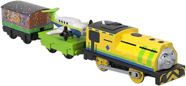 Thomas &amp; Friends TrackMaster Raul &amp; Emerson, motorized train with removable toy plane for toddlers and preschoolers ages 3 years &amp; older