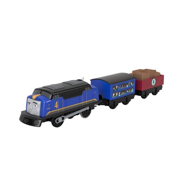 Thomas &amp; Friends TrackMaster Gustavo, motorized toy train engine for toddlers and preschoolers ages 3 years &amp; older