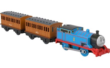 Thomas &amp; Friends Thomas Annie &amp; Clarabel, battery-powered motorized toy train for preschool kids 3 years and up [Amazon Exclusive]