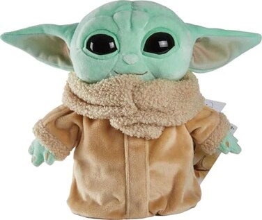 Mattel Star Wars Grogu Plush Toy, 8-inch Character Figure from Star Wars The Mandalorian, Soft Doll in Classic Look