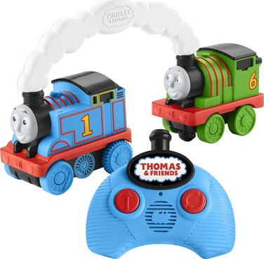 Thomas &amp; Friends Toddler Toy Trains Race &amp; Chase RC, Remote Controlled Thomas &amp; Percy Engines for Preschool Racing Play Kids Ages 2+ Years