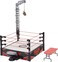 Mattel WWE Wrekkin' Kickout Ring Playset with Accessories &amp; 2 Play Modes, Includes Launcher, Crane, WWE Championship &amp; More, 13-inch x 20-inch