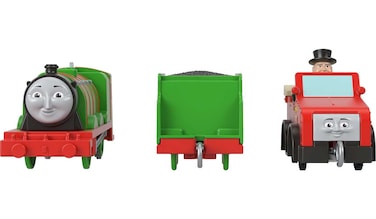 Thomas &amp; Friends Henry with Winston and Sir Topham Hatt, Motorized Toy Train for Preschool Kids 3 Years and Older