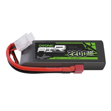OVONIC 3S Lipo Battery 50C 2200mAh 11.1V Lipo Battery with Dean-Style T Connector for RC Airplane Helicopter Quadcopter RC Car Truck Boat