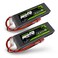 OVONIC 2s Lipo Battery 50C 2200mAh 7.4V Lipo Battery Soft Case with Dean-Style T Connector for RC Evader BX Car RC Truck RC Truggy RC Airplane UAV Drone FPV(2 Packs)