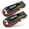 OVONIC 3s Lipo Battery 50C 2200mAh 11.1V Lipo Battery with XT60 Connector for RC Airplane Helicopter Quadcopter RC Car Truck Boat(2 Packs)
