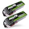 OVONIC 2 Packs 4S 14.8V 4500mAh 50C LiPo Battery Pack with Deans T Plug for RC Evader BX Car, RC Truck, RC Truggy RC Airplane UAV Drone FPV
