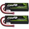 OVONIC 2s Lipo Battery 50C 5200mAh 7.4V Lipo Battery with Deans Connector for Car Truck Boat Vehicles