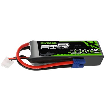 OVONIC 3s Lipo Battery 50C 2200mAh 11.1V Lipo Battery with EC3 Connector for RC Airplane Helicopter Quadcopter FPV Racing Drone