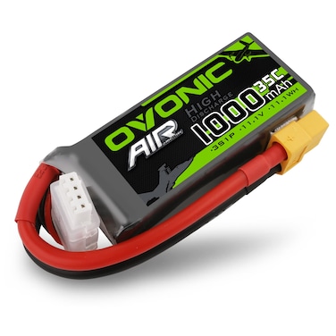 OVONIC 3S Lipo Battery 35C 1000mAh 11.1V Lipo Battery with XT60 Connector for RC Airplane Helicopter Quadcopter FPV Racing Drone