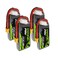 OVONIC 3S Lipo Battery 80C 450mAh 11.1V Lipo Battery with XT30 Connector for RC FPV Racing Drone Quadcopter(4 Packs)