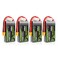 OVONIC 4 Packs 650mah 3S1P 11.1V 80C Lipo Battery Pack with XT30 Plug for RC Airplane