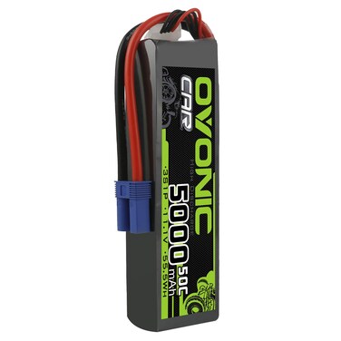 OVONIC 3s Lipo Battery 50C 5000mAh 11.1V Lipo Battery with EC5 Connector for arrma 1/5 1/8 1/10 RC Car and Truck