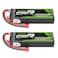 OVONIC 6000mAh 80C 2S 7.4V Lipo Battery Hardcase with Deans Connector for 1:8 Scale RC Car, RC Airplane, RC Helicopter, RC Boat (2 Pack)