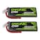 OVONIC Lipo Battery 2S Lipo Battery 7.4V 5200mAh 100C with Deans T Connector for RC Car Truck Vehicle Buggy Losi RC Model(2 Pack)