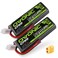 OVONIC Lipo Battery 11.1V 50C 5200mAh 3S Battery with Deans and XT60 Connector for RC Plane DJI Quadcopter RC Airplane RC Helicopter RC Car Truck Boat(2 Packs)