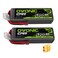 OVONIC 4S Lipo Battery 14.8V 60C 5200mAh RC Lipo with Deans T Connector for RC Buggy Truggy Crawler Monster Car Boat Truck 2 Pack