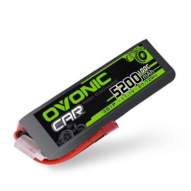 OVONIC Lipo Battery 3S 5200mAh 11.1V 100C Soft Case Battery with Deans T Connector for RC Car Boat Truck Helicopter Airplane Racing Models