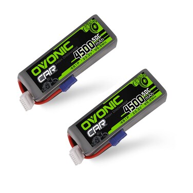 OVONIC 6S Lipo Battery 22.2V 50C 4500mAh RC Lipo EC5 Plug Softcase for X Class Drone Racing 70MM 8MM 90MM EDF RC Quadcopter Airplane Helicopter Car Truck (2 Packs)