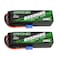 OVONIC 100C 4S 8000mAh 14.8V Lipo Battery with EC5 Connector for arrma 1/5 Scale RC Cars and Trucks Buggy Truggy 2pcs